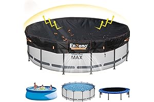 Enzeno 10 Ft Round Inflatable Pool Tanks Cover for Above Ground Stock Tanks