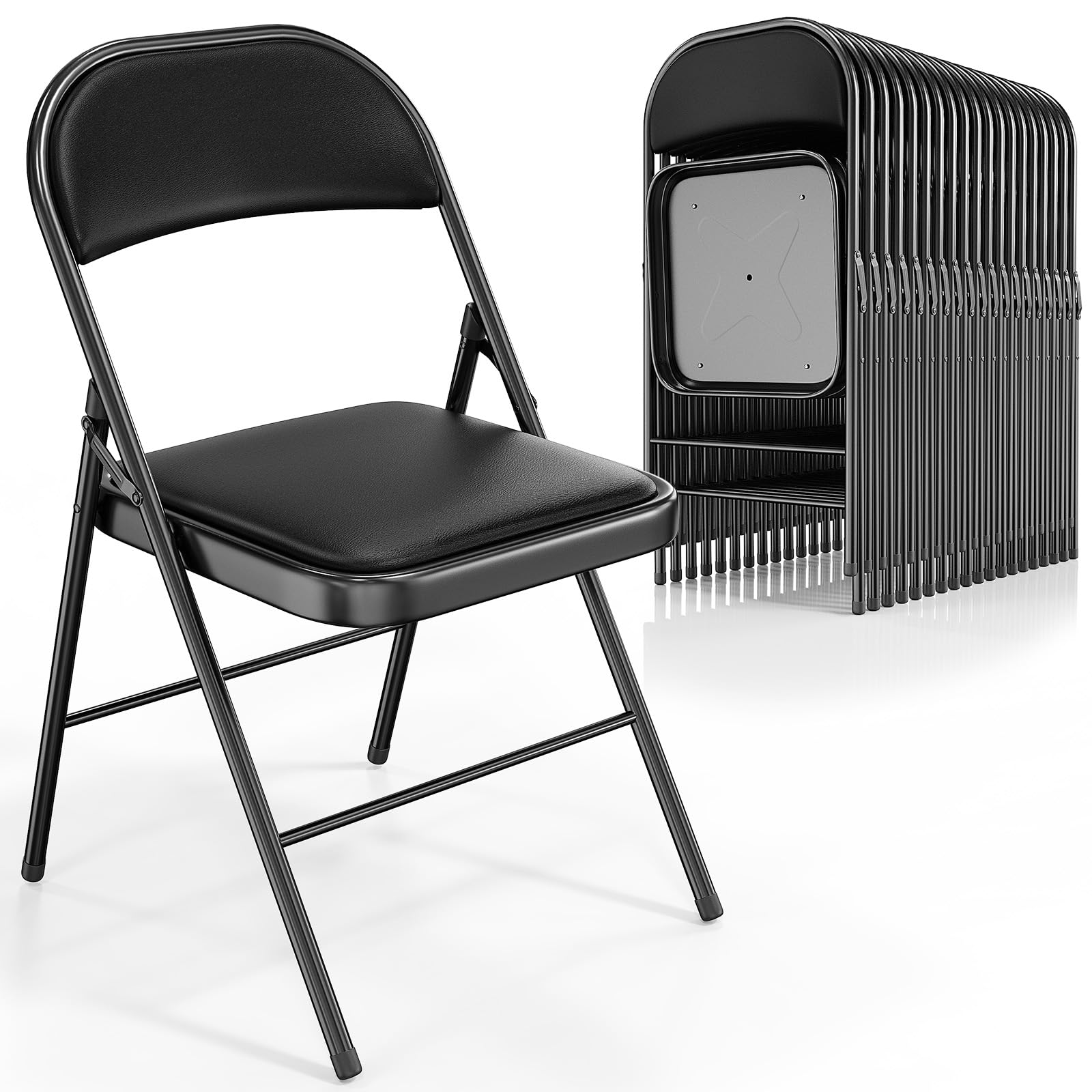 Amazon.com: VINGLI 20 Pack Folding Chairs with Padded Seats
