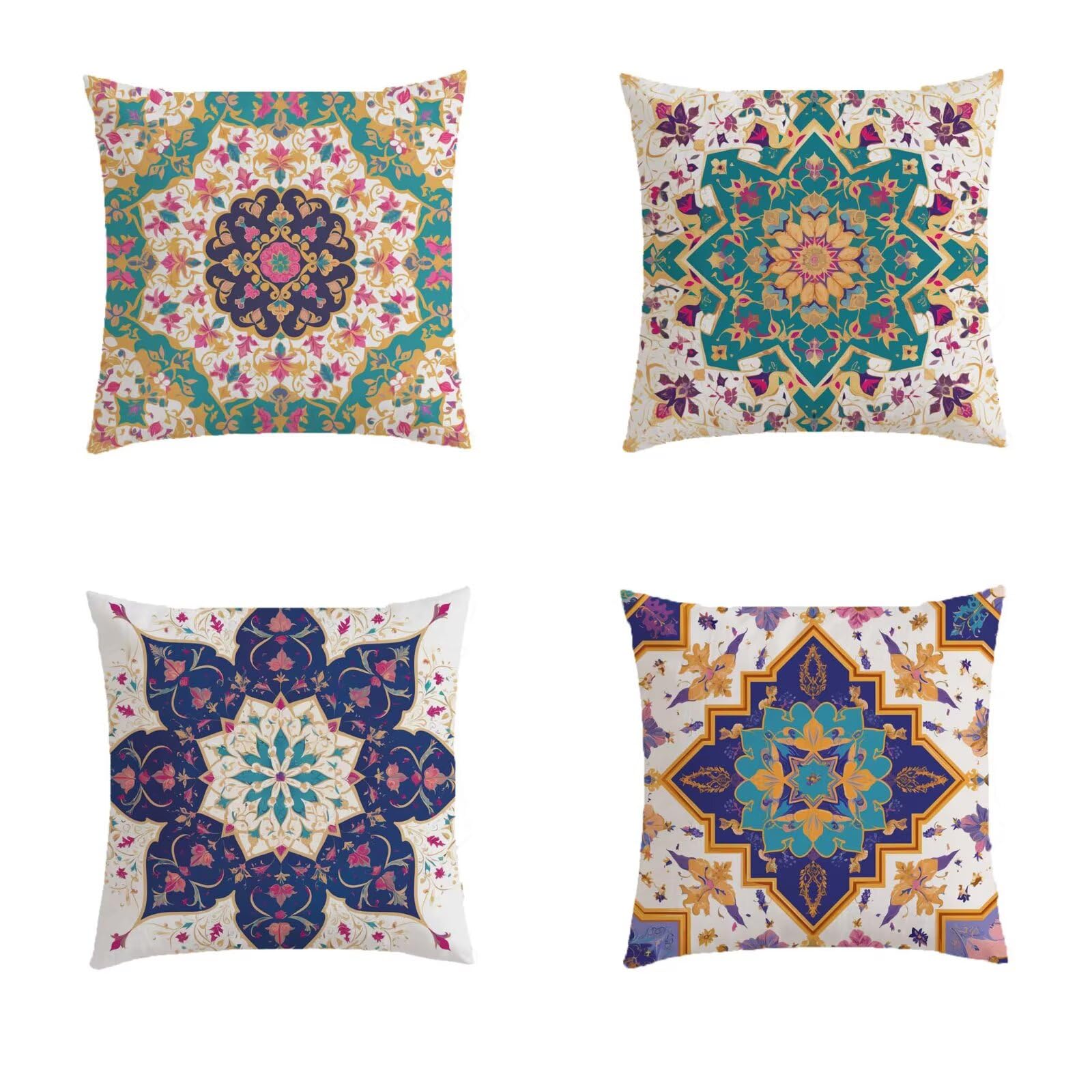 Housse de Coussin 80x80cm pour Salon de Jardin Exterieur et Terrasse
