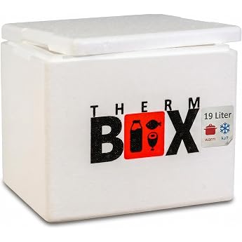 Therm Box 19 W Polystyrene Box 19 Litres Indoor 33.5 x 23.5 x 27 cm Thermal Box Cool Box