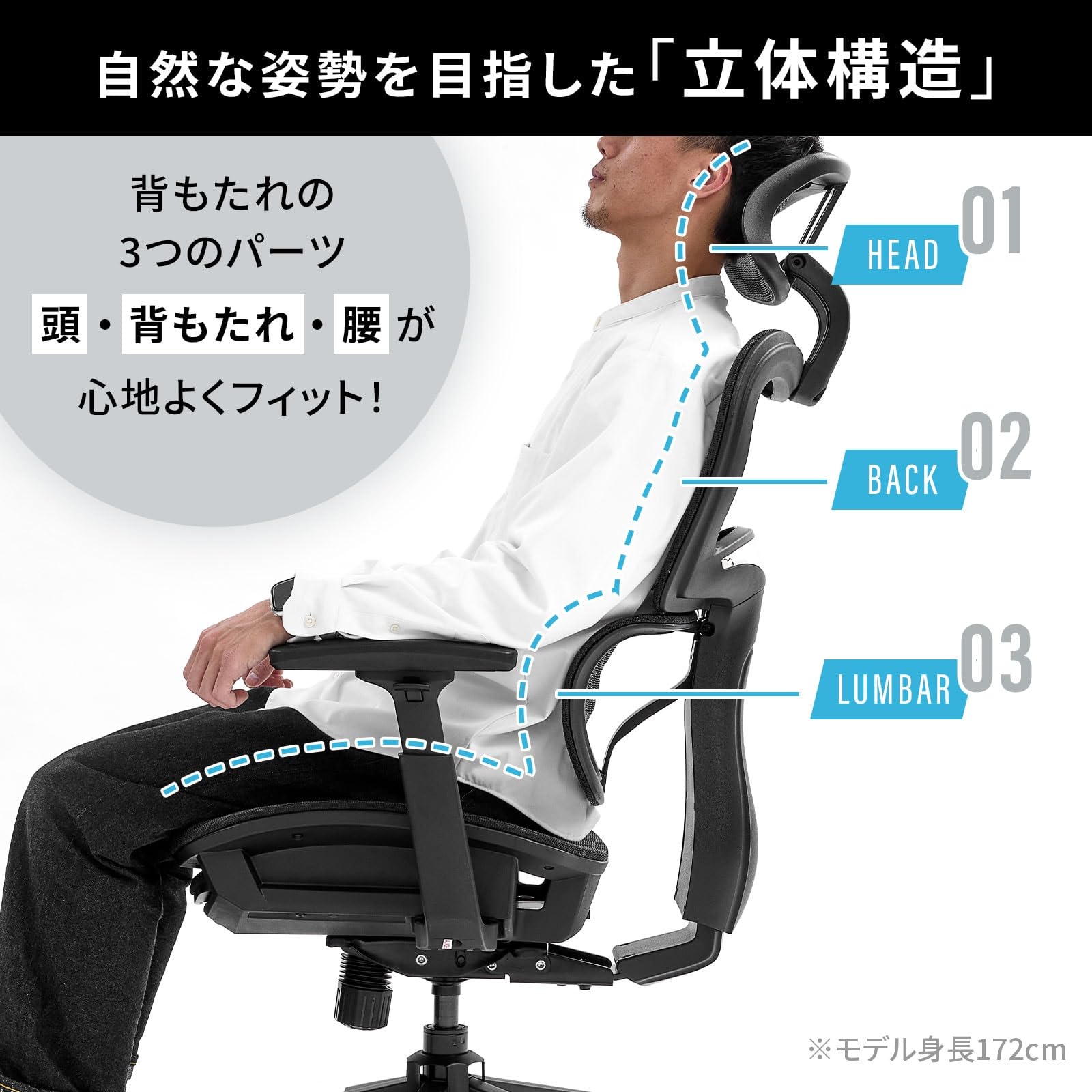 Amazon.co.jp: LOWYA ロウヤ オフィスチェア ゲーミングチェア
