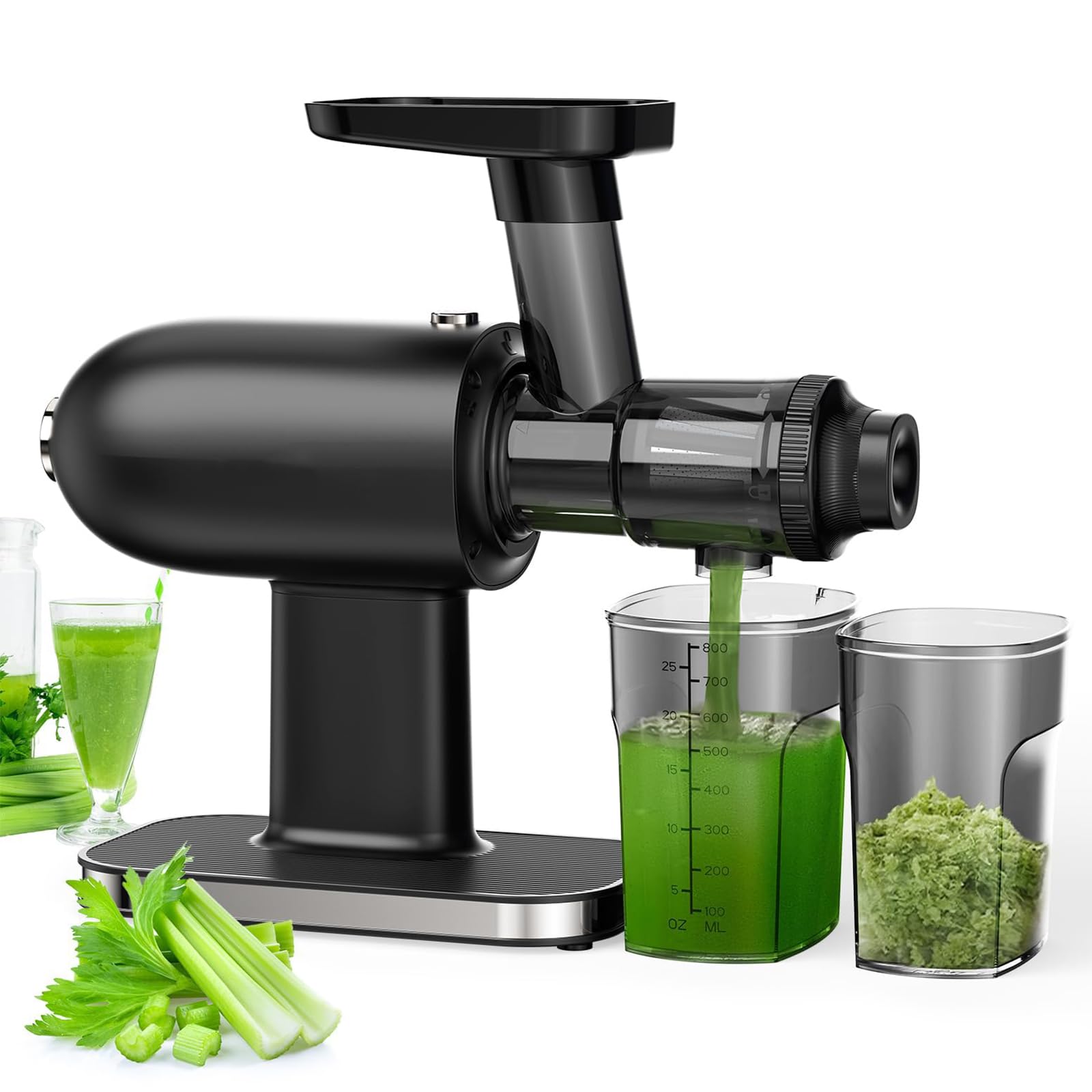 Extracteur de jus pour céleri et herbe de blé idéal pour vos cures détox bio