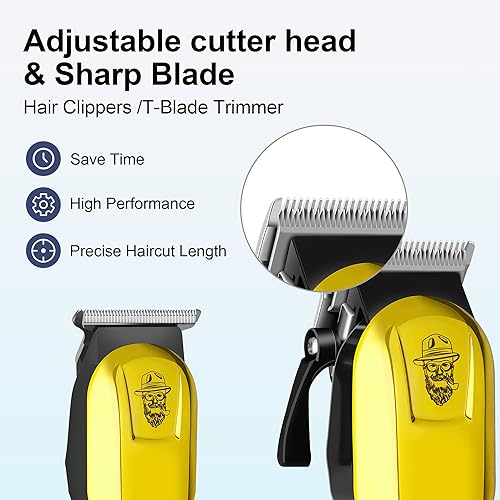 Miniatura 2 de LQT - Cortapelos para hombres profesionales, kits y juegos de recortadora de barba, recortadora de pelo inalámbrica para hombre, afeitadoras