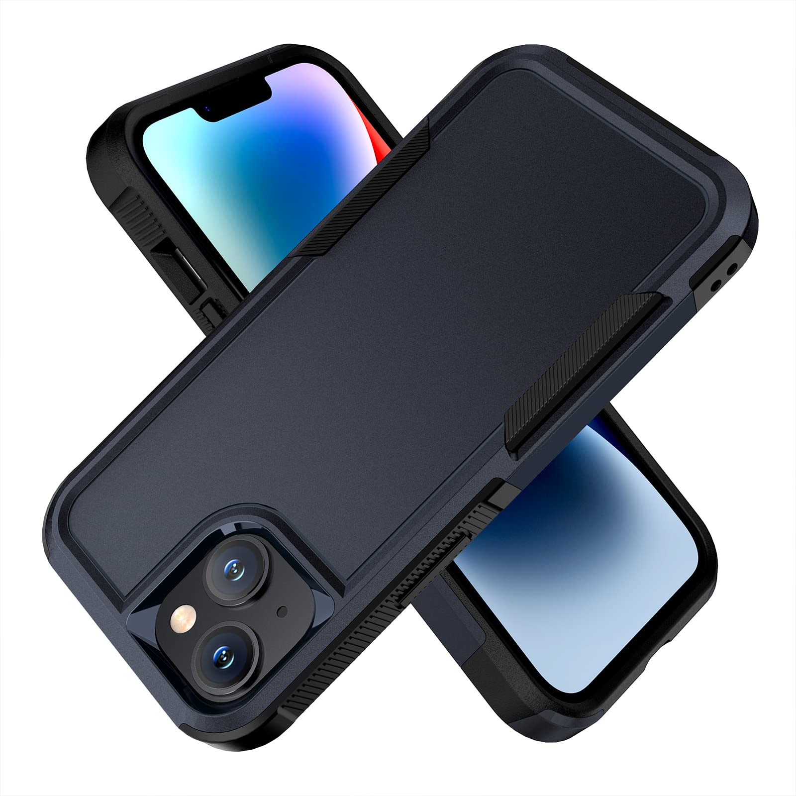 BOJEEL for iPhone 14 Plus Case, Dual Layer Full-Body Shockproof Case Cover Compatiable with iPhone 14 Plus 6.7 inch(Blue)