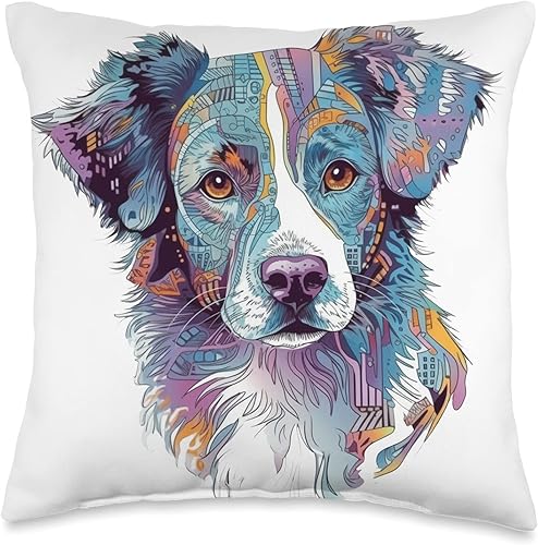 Miniatura 5 de Futuristic K-9 Gear - Australian Shepherd Agility K-9 Gear Agility Series - Almohada inteligente y ágil, 18 x 18 pulgadas, multicolor