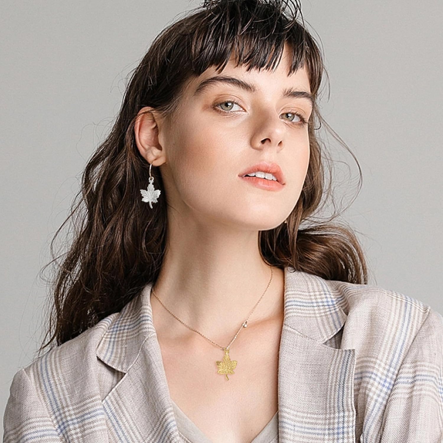 Honbay 60PCS Vintage Alloy Fall Charms Pendant Autumn Maple Leaf Pendant Thanksgiving Halloween Bead Charms for Earrings Necklaces Jewelry Crafts Making - 6 Colors - Image 4