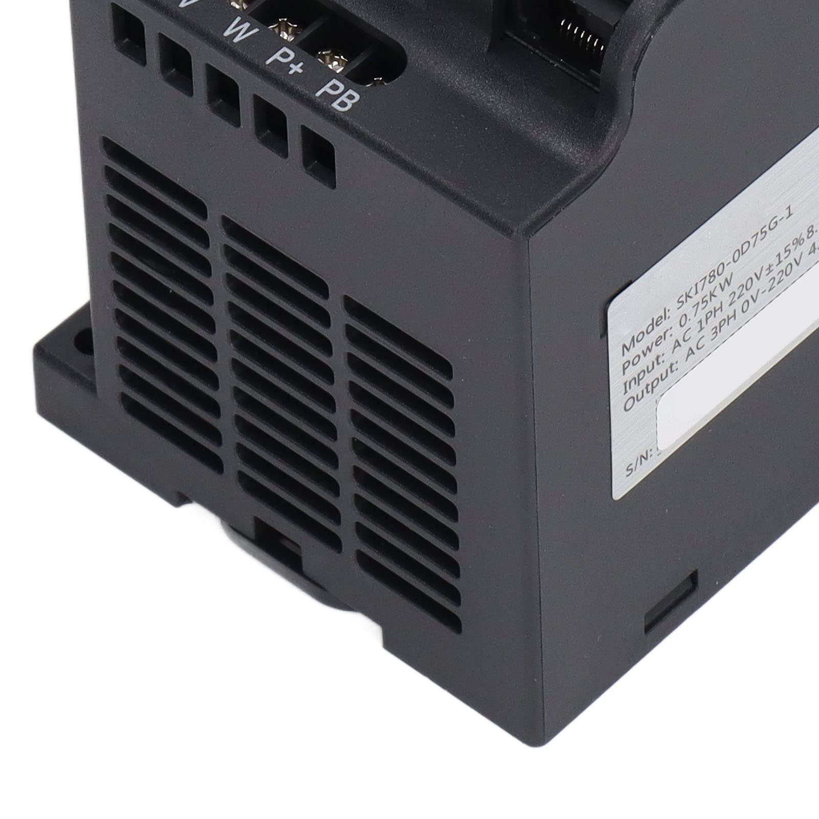 Eujgoov Variateur de Fréquence Monophasé vers Triphasé 0,75 KW Convertisseur de Fréquence pour Machine à Gravure Générateur Éolien Onduleur VFD Mini