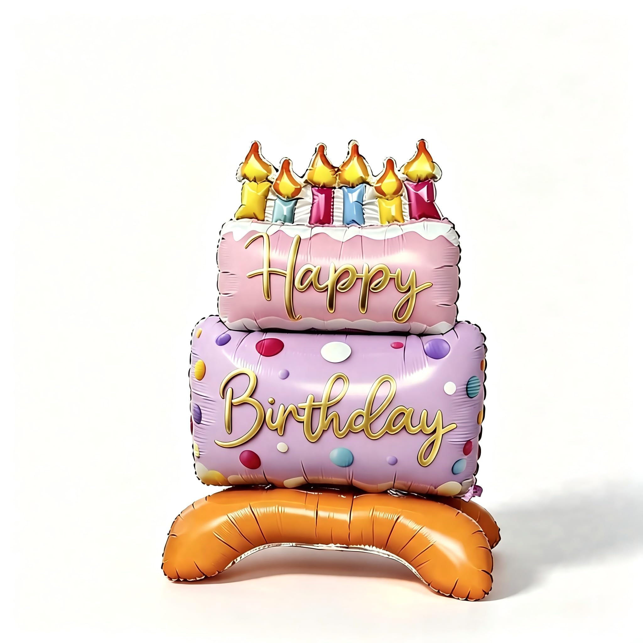 1 Colorful Two-Tier Cake Balloon for Birthday Party — image 1