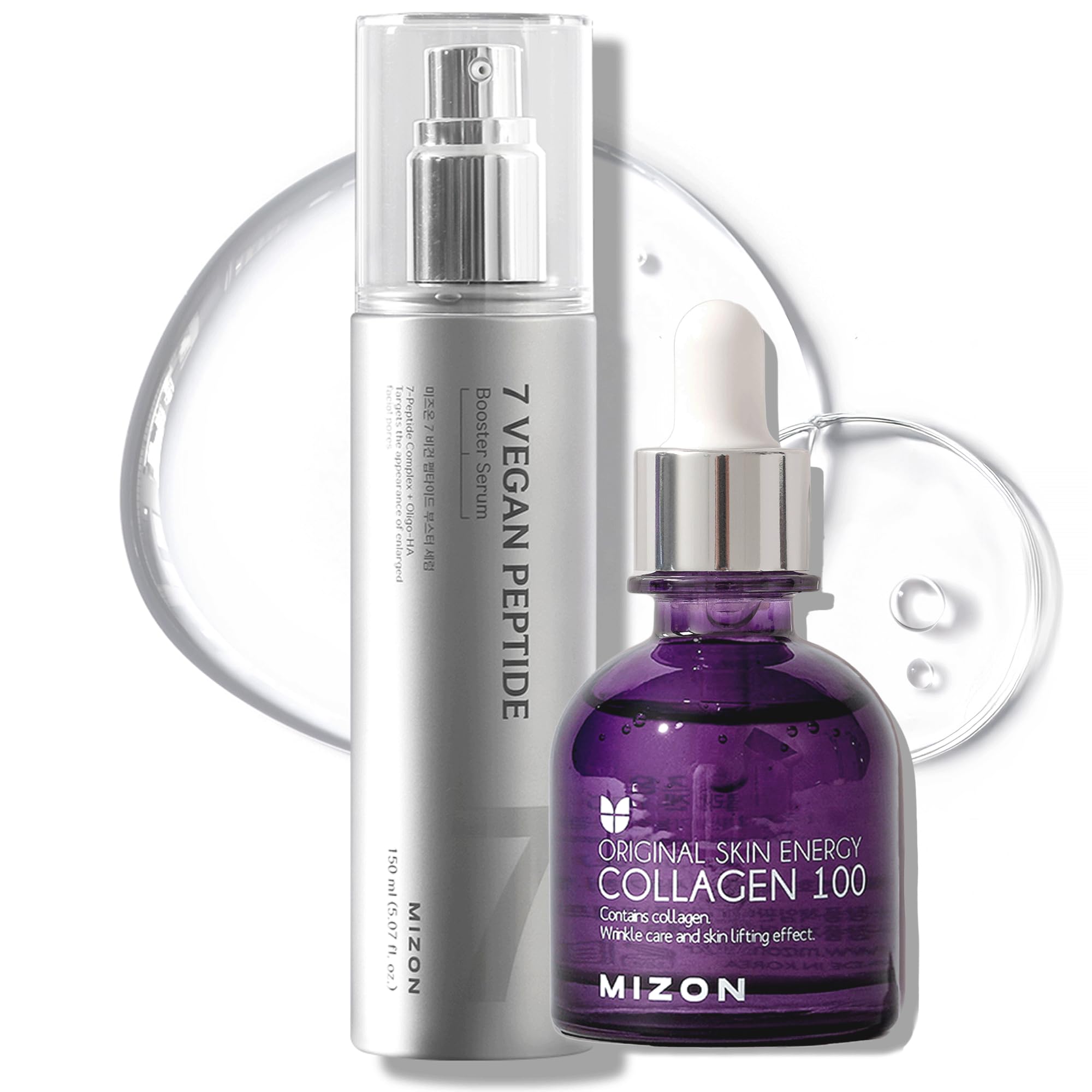 Amazon.com: MIZON 7 Vegan Peptide Booster Serum + Collagen 100