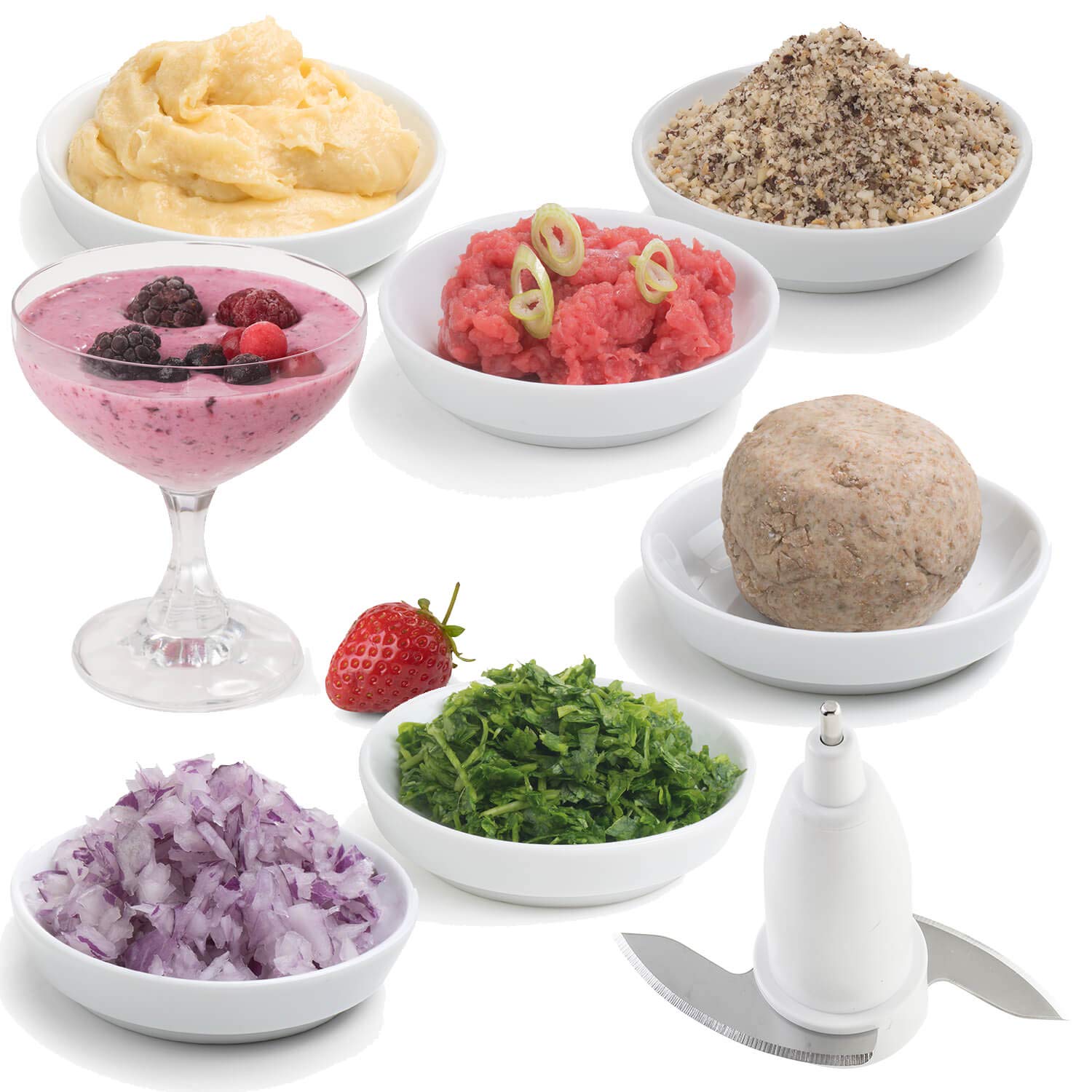 Genius Feelvita Food Processor inkl. GRATIS Julienne Scheibe Set 10 tlg