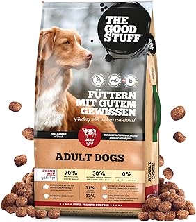 The GOODSTUFF Rind (Adult) 12,5 kg | Hochwertiges Hundetrockenfutter getreidefrei | Mit frischem Rindfleisch | Hundefutter trocken für ausgewachsene Hunde | Ausgewogenes Trockenfutter für Hunde product image