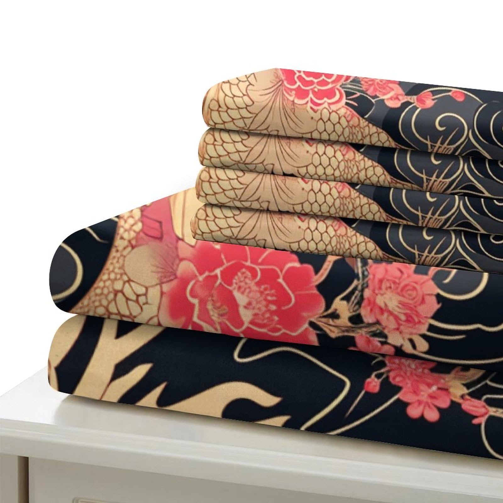 Dekbedovertrek Draak Decoratief Dekbedovertrek Antibacterieel Dekbedovertrek Polyester Microvezel 2-delig Met Kussenslopen Beddengoed Set voor Jongens Volwassen Eenpersoons (135 x 200 cm