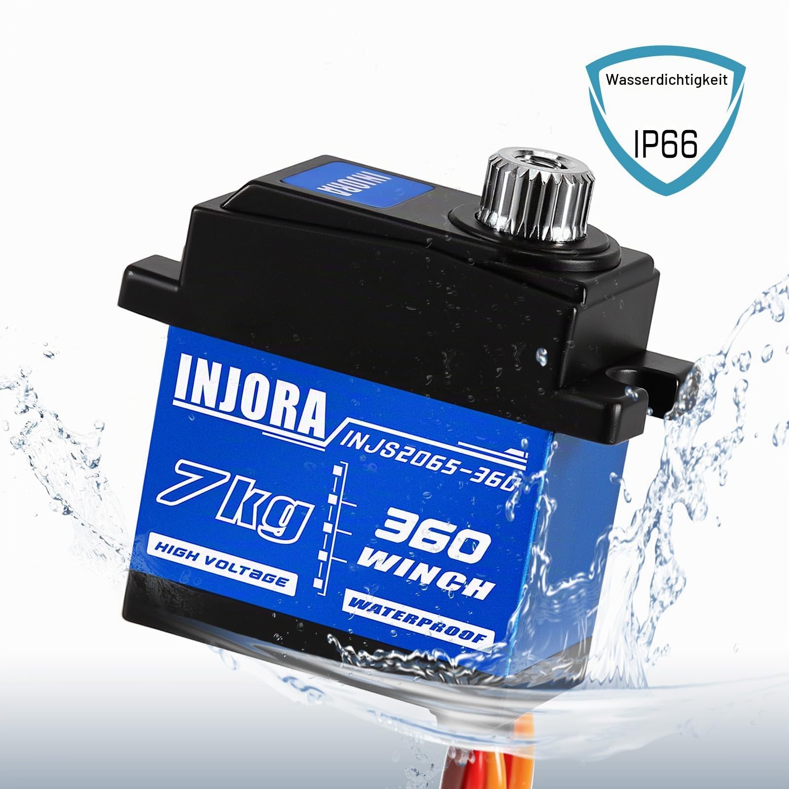 INJORA Grad Wasserdichter 7KG Winden-Servo & Abschleppkran für 1/18 TRX4M