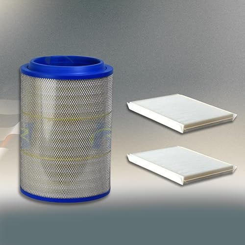 Filtro de aire de motor RH FILTERS con 2 filtros de aire de cabina para camiones Volvo VNL, VN, VNM, VNX, VHD, VAH (2 AF26405 + 1 AF26472M)