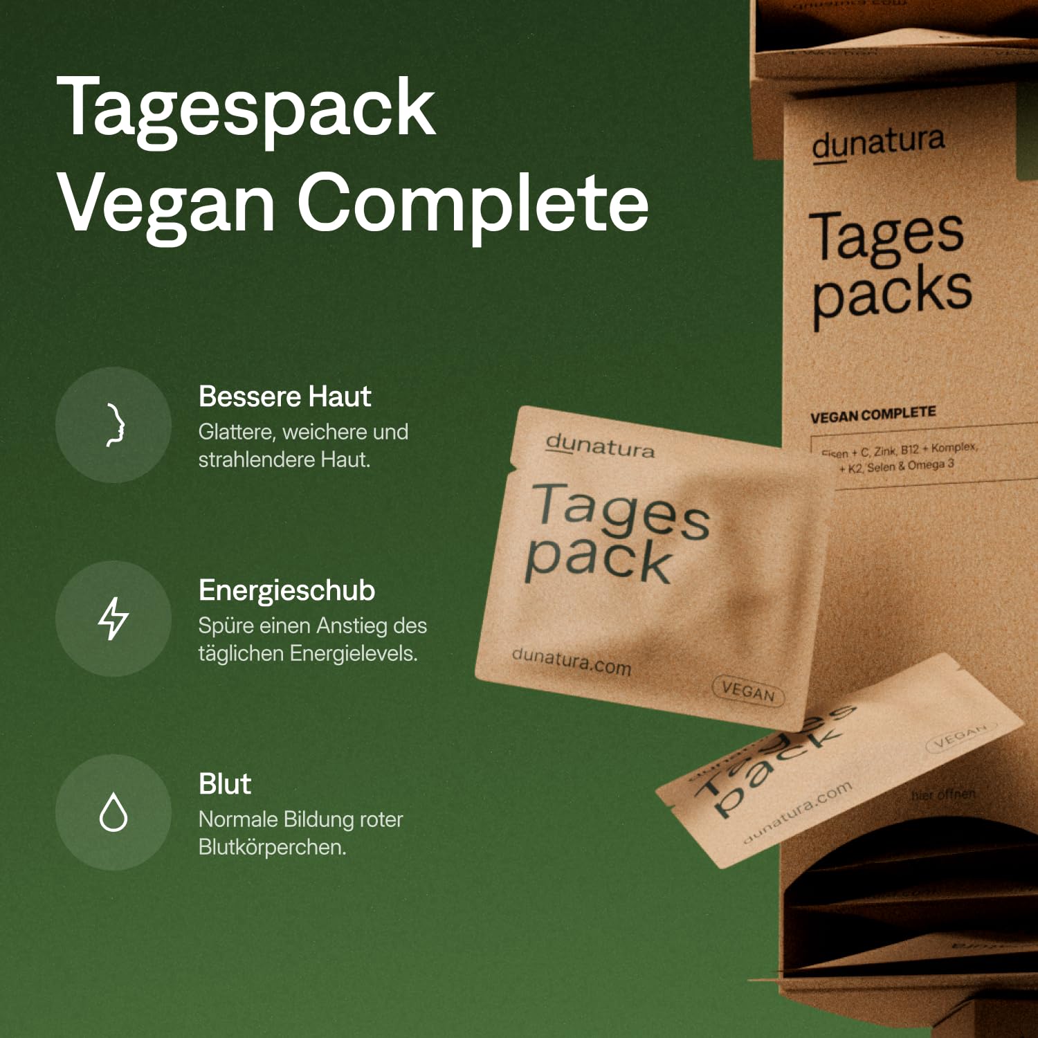 Vegan Complete Tagespacks - 28 Tagespacks - Vegane Ernährung