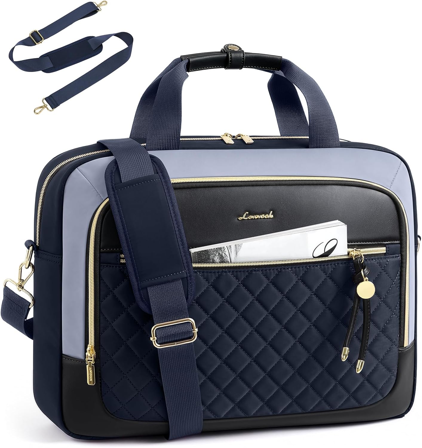 LOVEVOOK Laptop Briefcase for Women, Computer Messenger Shoulder Bags