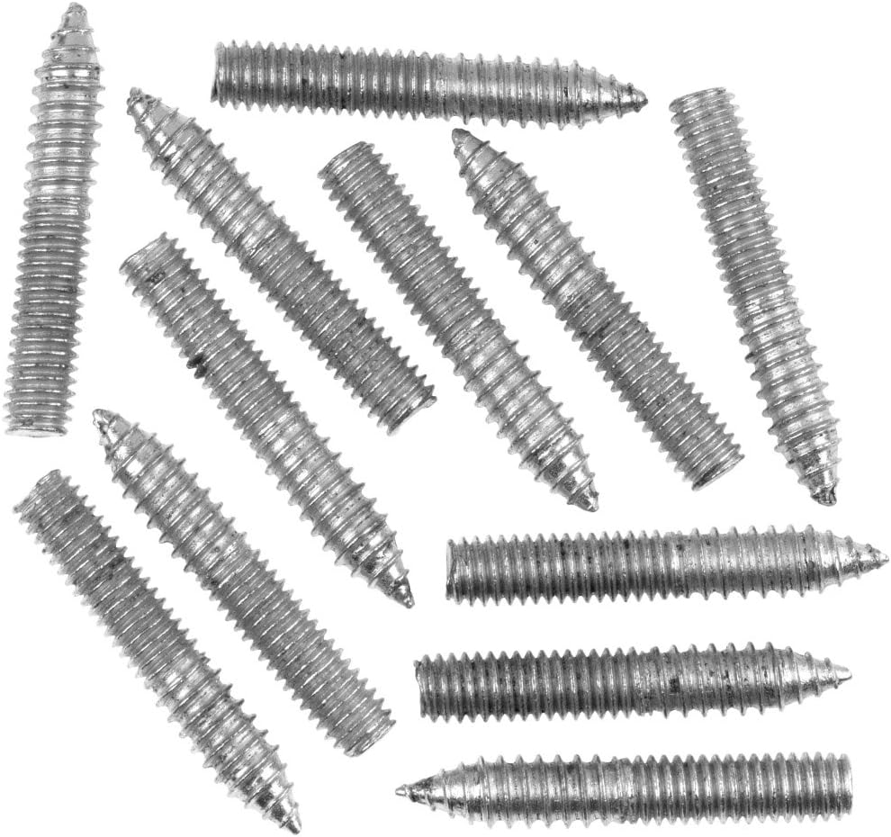20 large wood to steel dowel screws BZP 2" x 5/16" Amazon.co.uk DIY