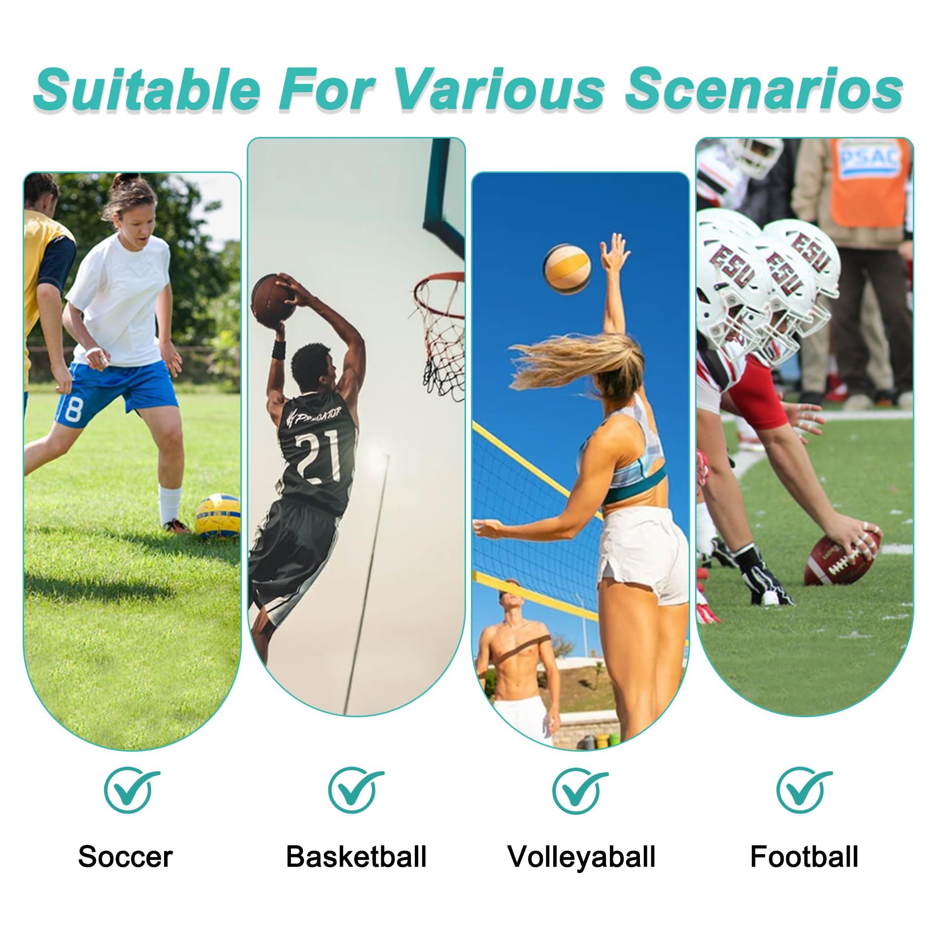 DAFISKY Jugend-Fußball-Rucksack – Fußballtasche mit Schuhen und Ballfach, Sporttasche für Basketball, Volleyball, Fußball, Schwarz
