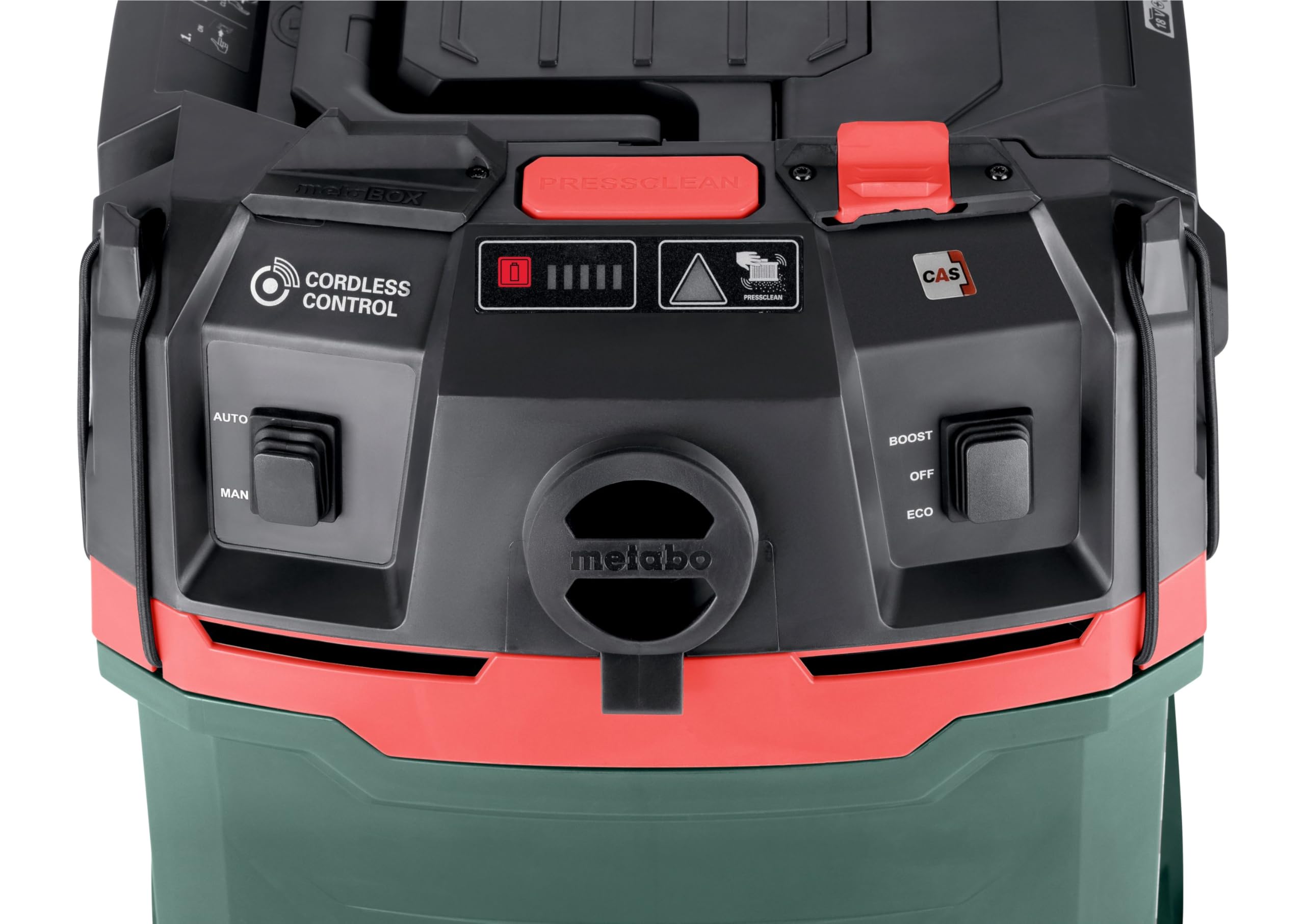 Metabo 2 aspiradoras inalámbricas de 18 V (36 V) Clase H en húmedo y seco, volumen de contenedor de 30 litros (solo piel)