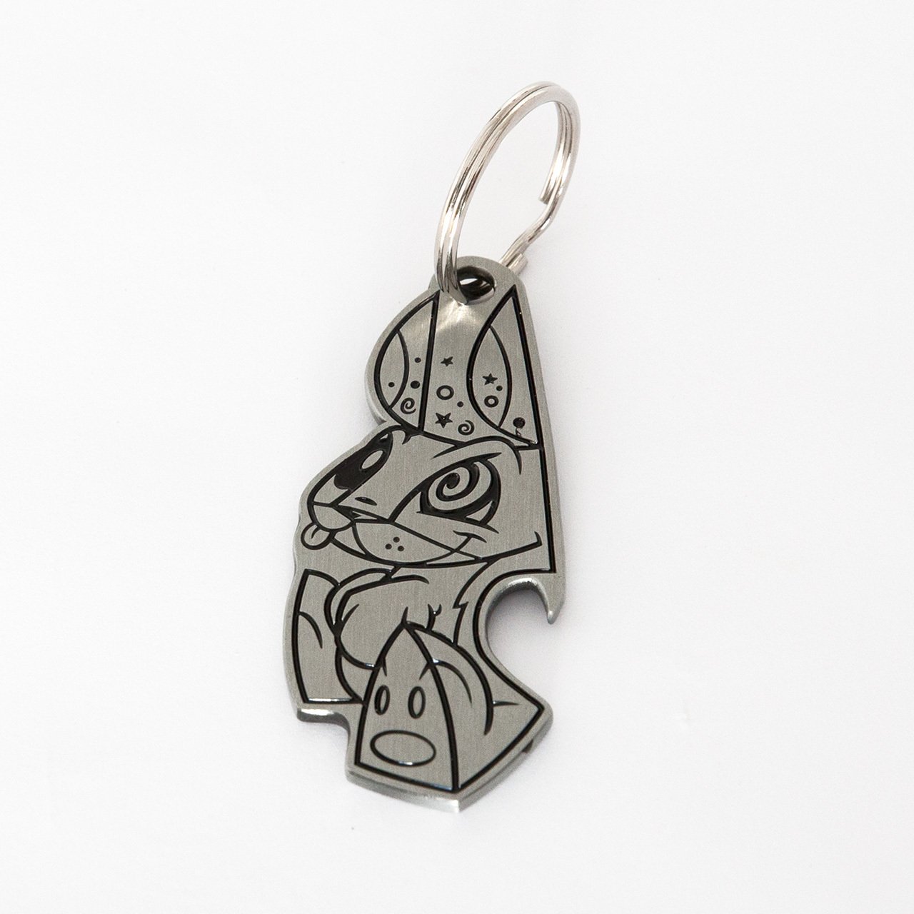 Mr. Bunny Bottle Opener Keychain