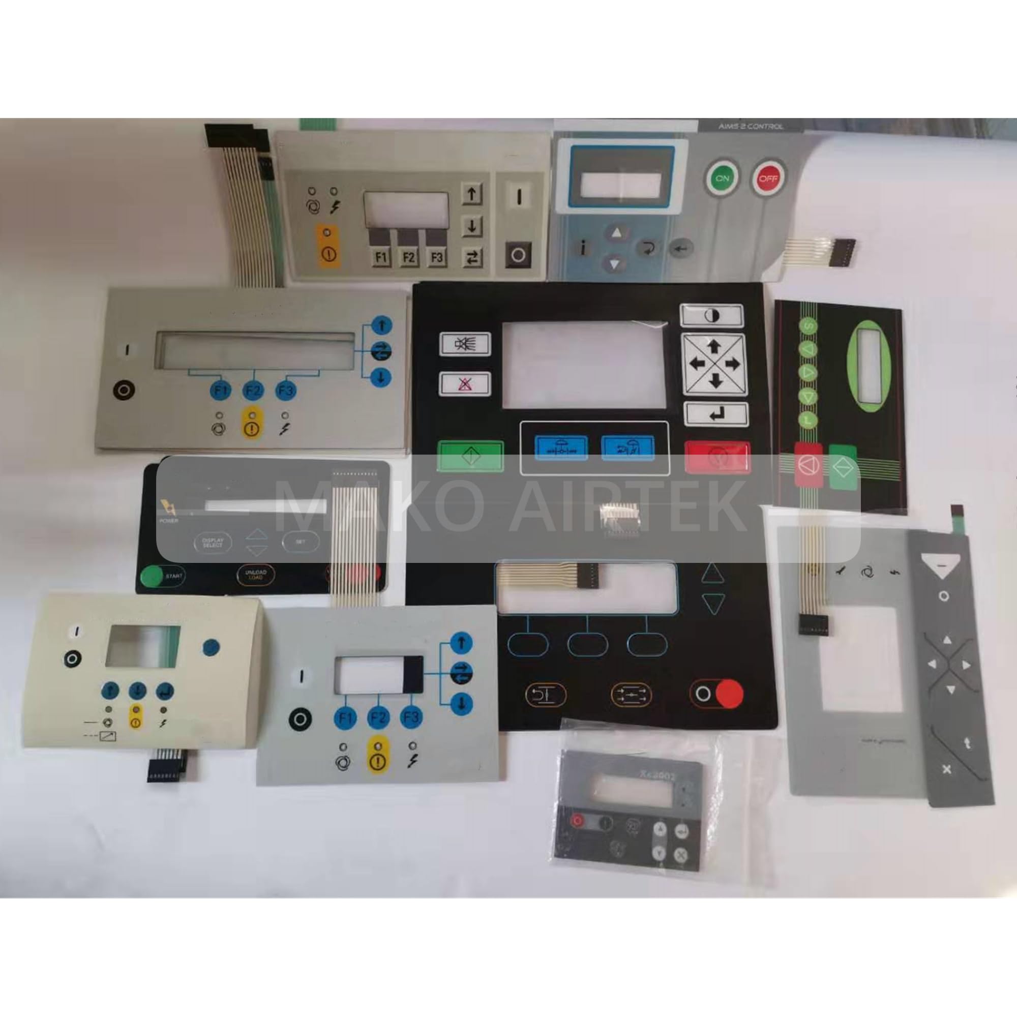 MAKO AIRTEK Keypad Decal for Controller Compatible with Compair Gardner Denver (ZS1057856 Keypad)