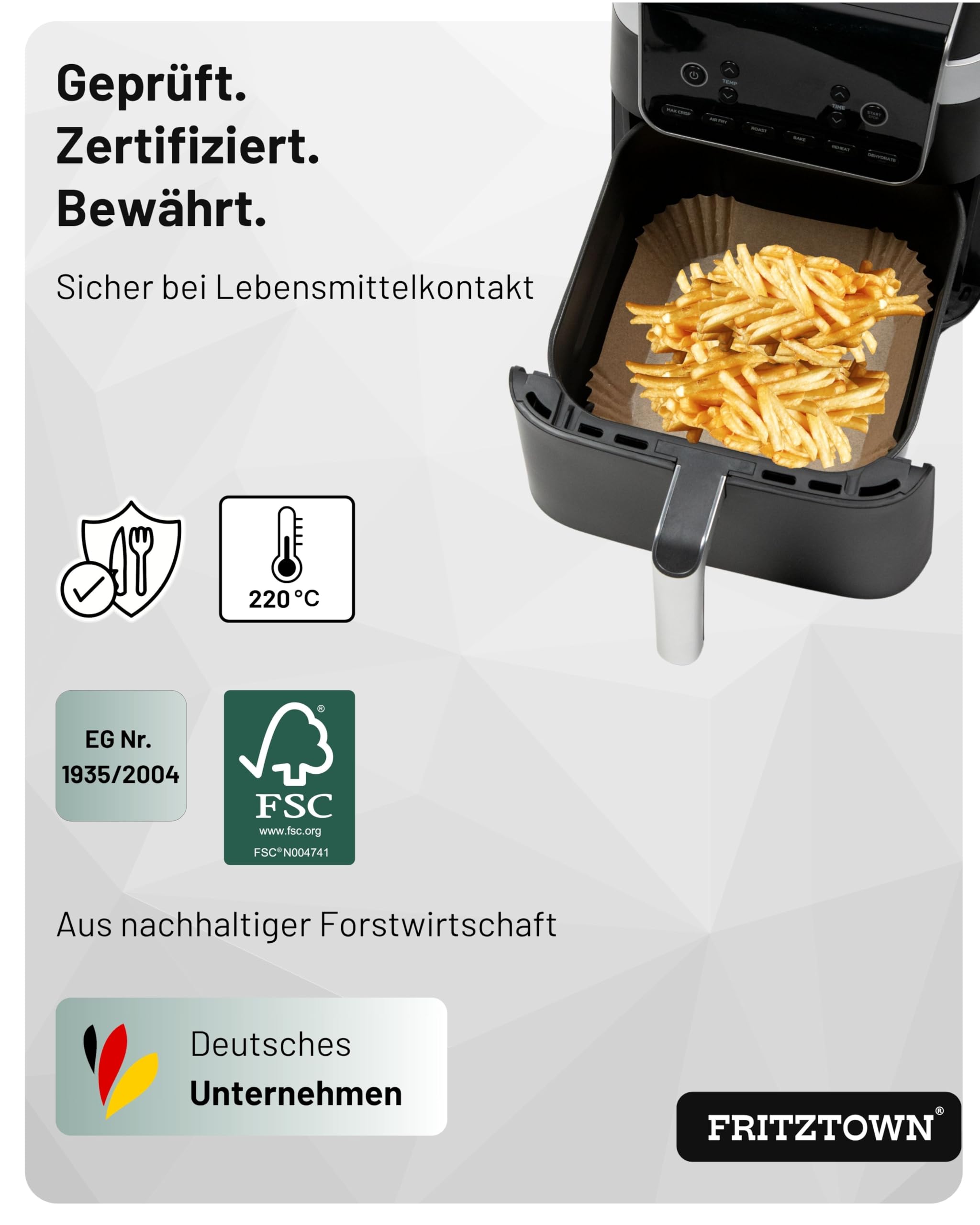 MXTIMWAN Bakpapier voor heteluchtfriteuse, 100 stuks airfryer-bakpapier