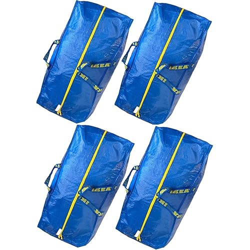 IKEA 901.491.48 Frakta Storage Bag, Blue, 4 Pack