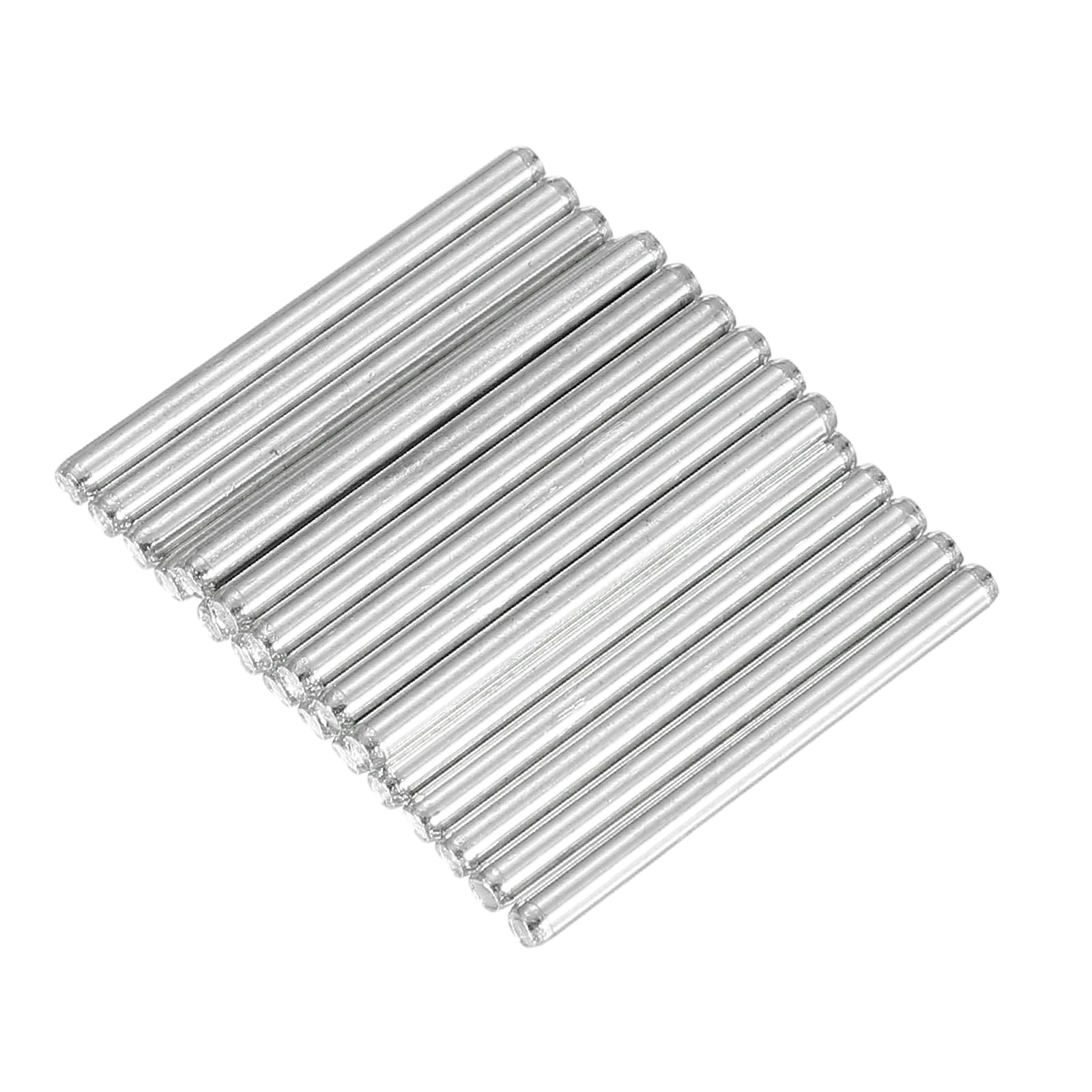sourcing map 20pcs 2.5mmx30mm Toys Shaft Round Rod Axles Drive Shaft Silver — image 1