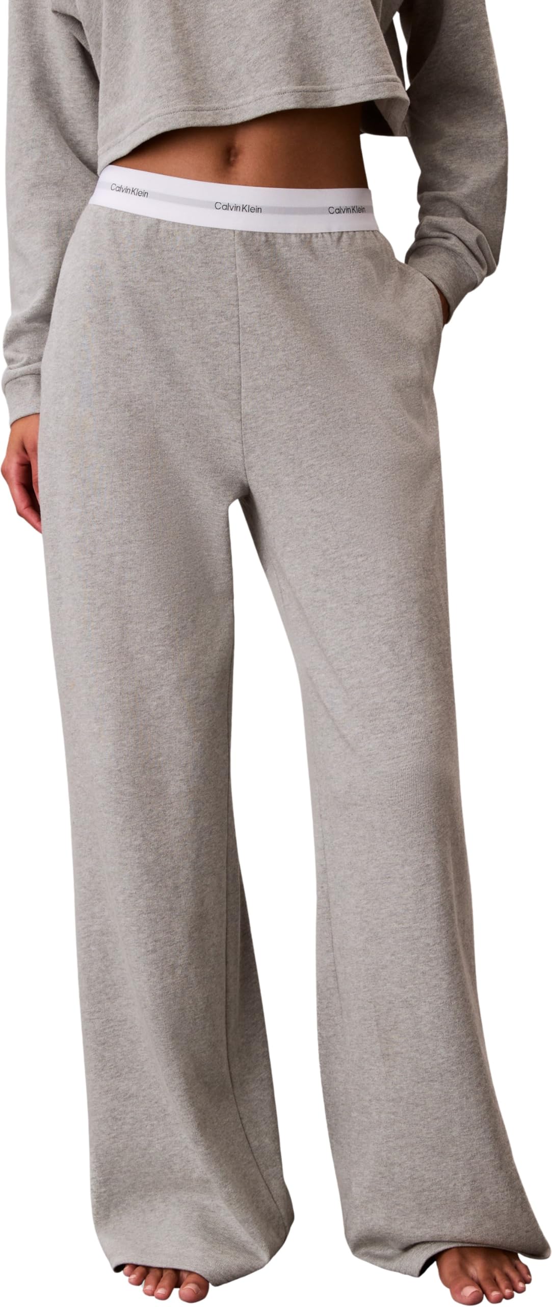 Calvin Klein Damen Logo Jersey Pant Lv00qs7518 Schlafhose