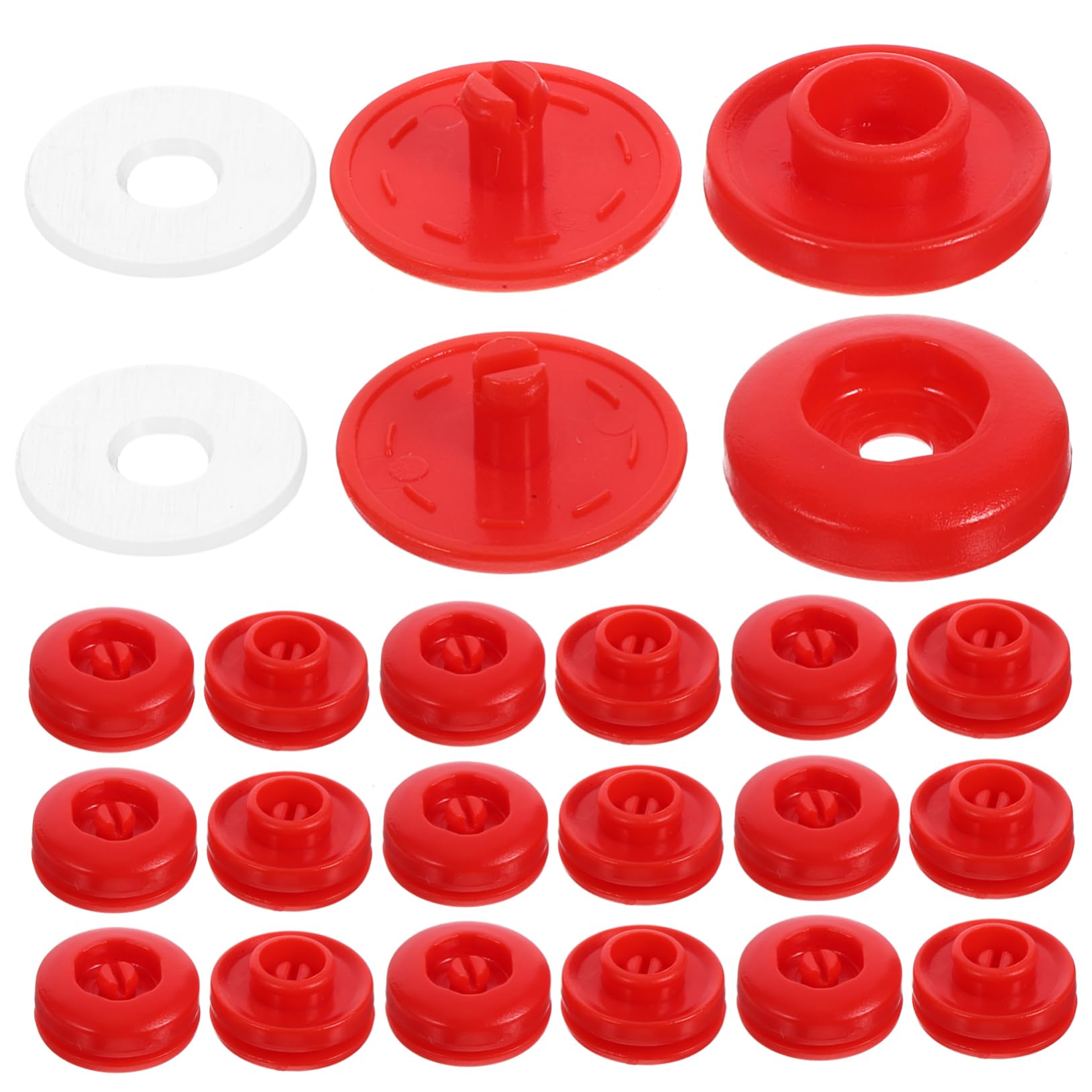 TEHAUX 500sätze Snap Buttons Nähfreie Kunststoff Druckknöpfe Für Basteln Für Kleidung Babybekleidung Hüte Und Praktisch Und Einfach Zu Verwenden