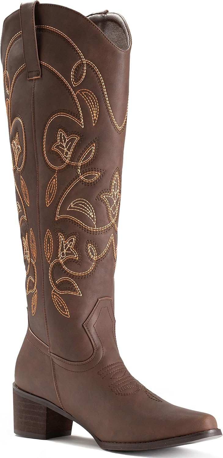 IUV Cowboy Boots For Women Pointy Toe Women's Western Cowgirl Boots... - Picture 48 of 114