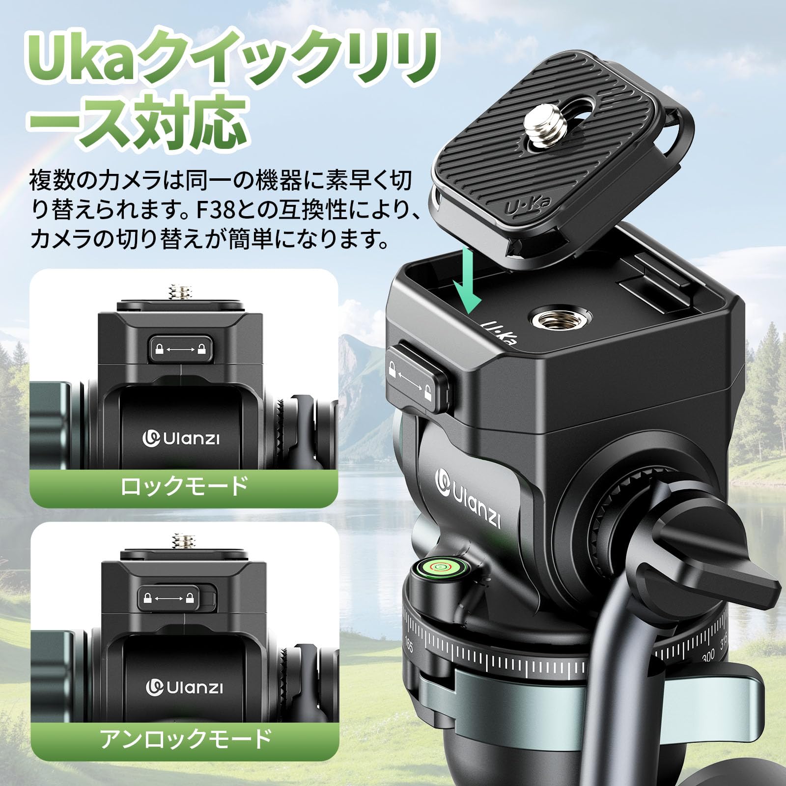 Amazon | Ulanzi JJ06 カーボン三脚 トラベル三脚 187CM Ukaクイック