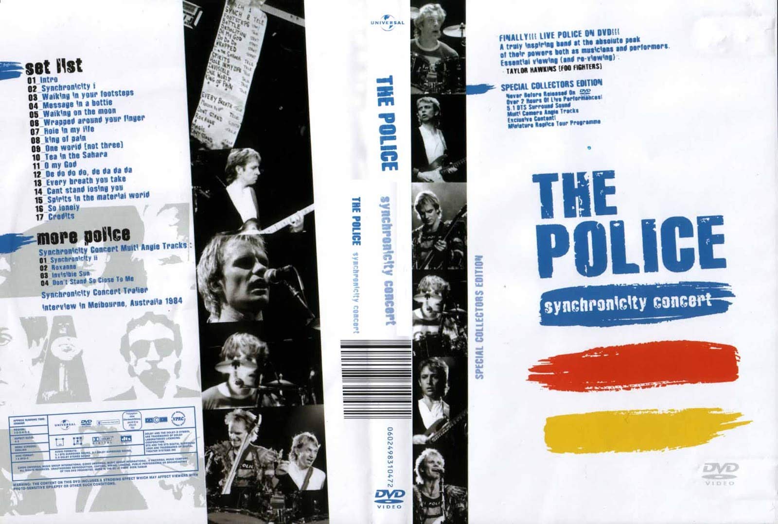 POLICE THE-SYNCHRONICITY CONCERT-DVD : Amazon.pl: Płyty DVD