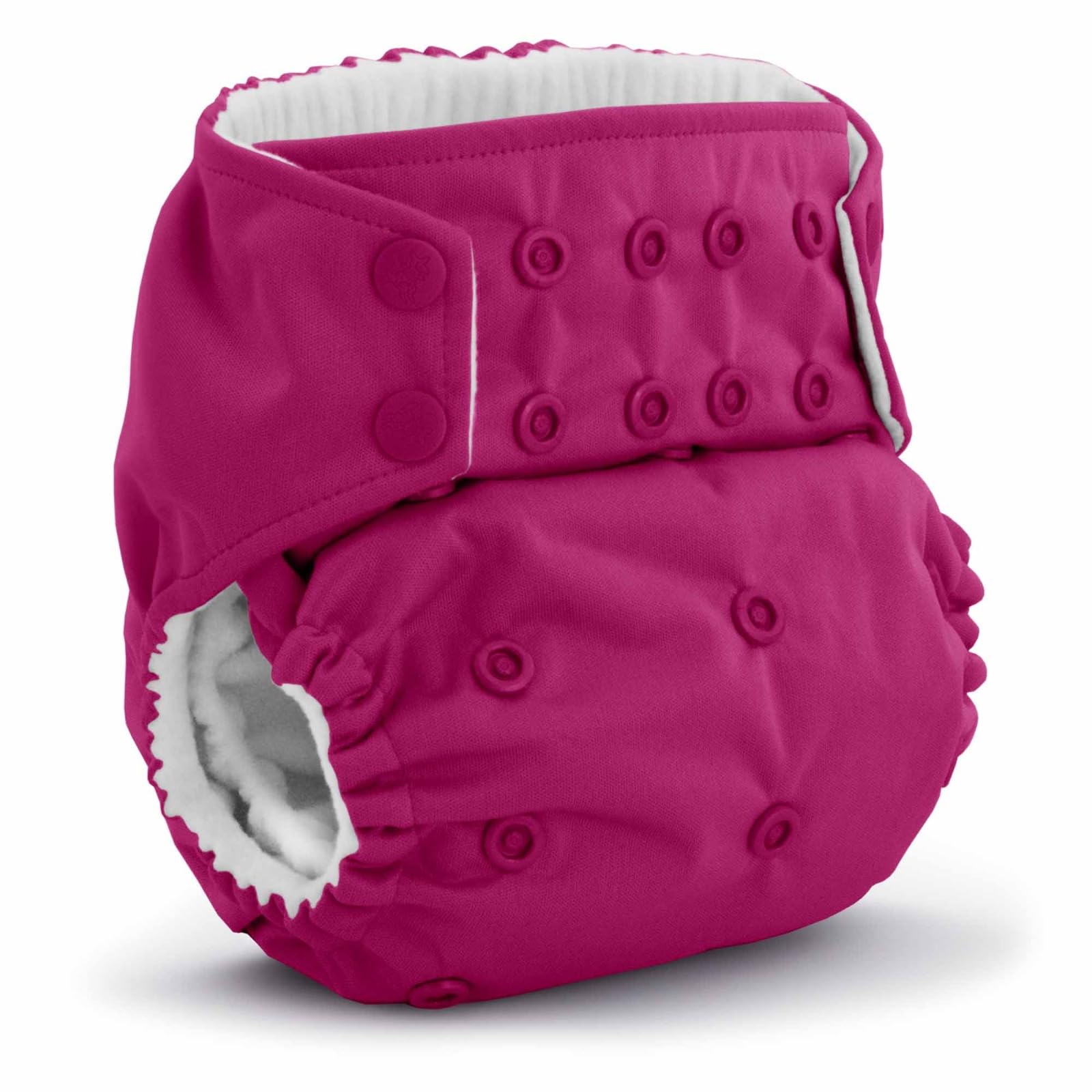 Newborn Baby Cloth Diapers 0 To 3 Years | Side Leakage Proof Washable Reusable Diaper For New Born Baby 0-36 months (Pack Of 1 Diaper + 1 White Insert) (Purple)-image-26