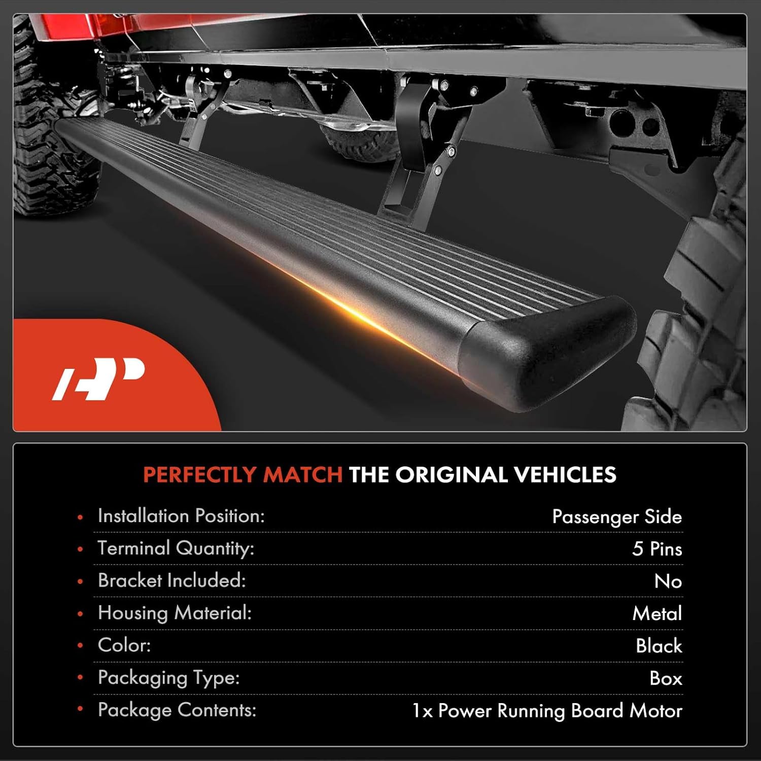 A-Premium Power Running Board Motor Assembly Compatible with Land Rover Range Rover 2013 2014 2015 2016, Sport Utility, Without Bracket, Right Passenger Side