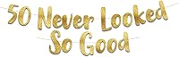 Vista 6 de Cartel negro con purpurina de 50 «Never Looked So Good» (50 Never Looked So Good)