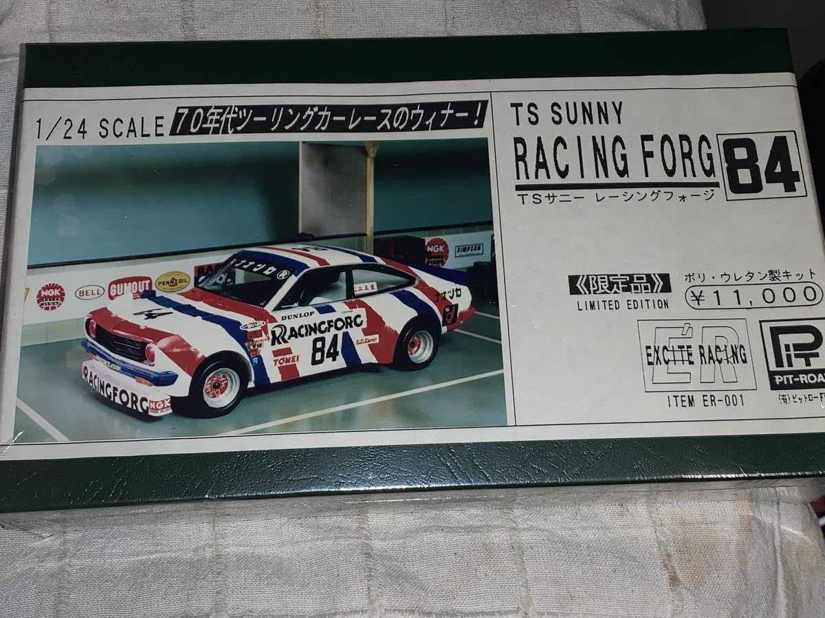 新品 ピットロード 1/24 TS 東名 サニー レーシングフォージ #84 ER