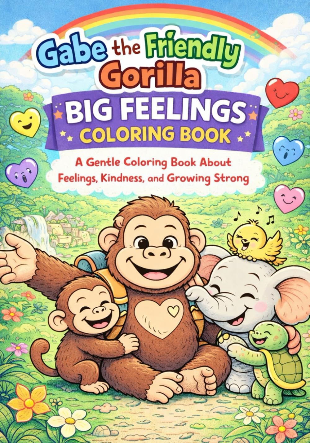 Gabe The Friendly Gorilla Vol. 2: Big Feelings Coloring Book (Coloring Adventures Ages 3-7)