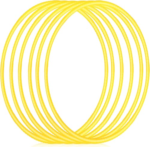 Shappy 6 piezas de aro de ejercicio desmontable ajustable de plástico juguete aro juguetes de colores círculos de aro para adolescentes juegos