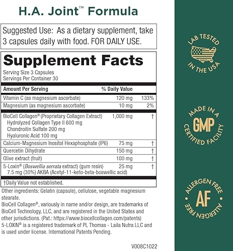 Miniatura 3 de Purity Products Fórmula para articulaciones de flexión + flexión articular H.A. (aceite de krill, ácido hialurónico de bajo peso molecular,