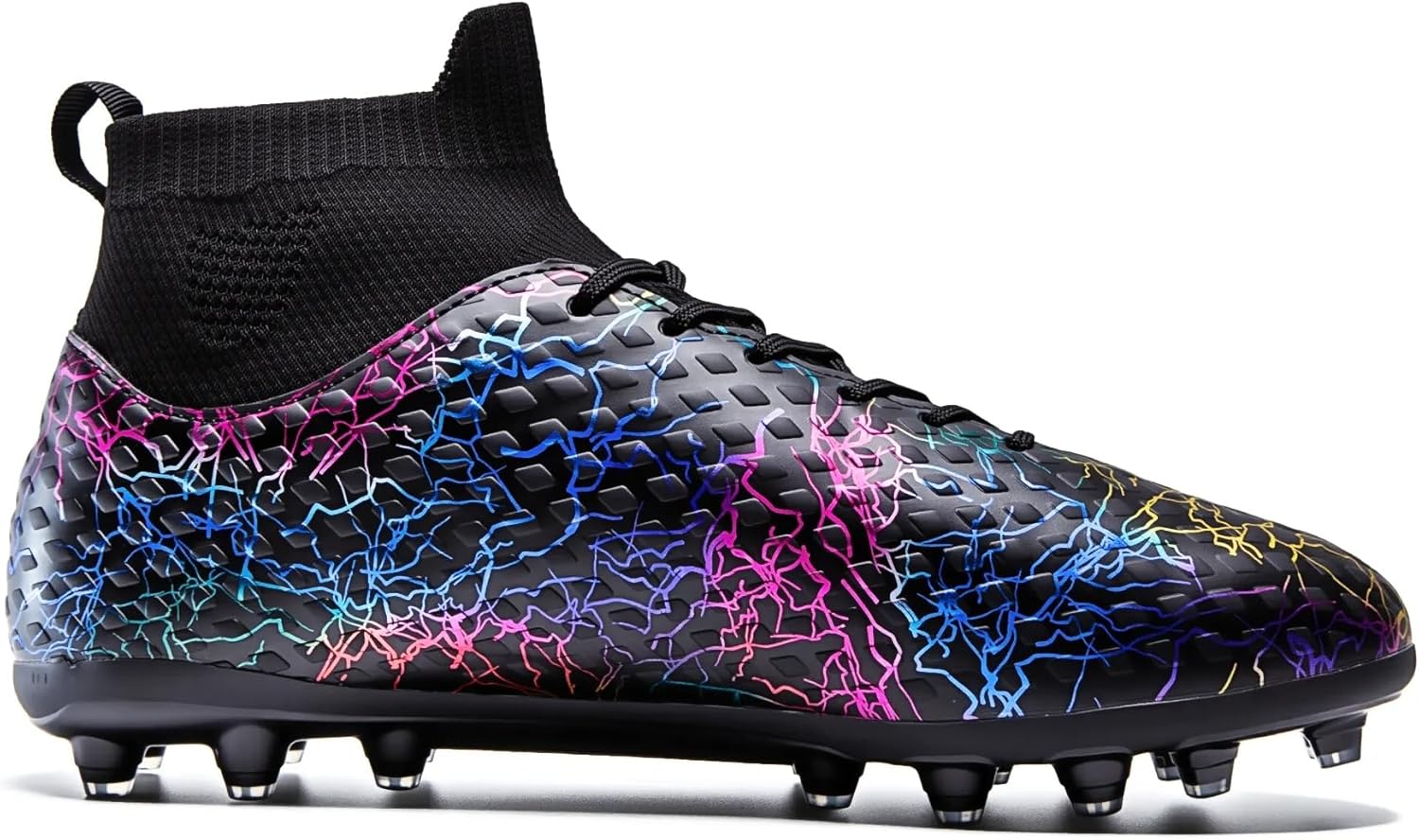 Boys Girls Soccer Cleats High-top Training Football Cleats Kids Ankle-high Soccer Shoes Lightweight Outdoor Futsal - Image 5