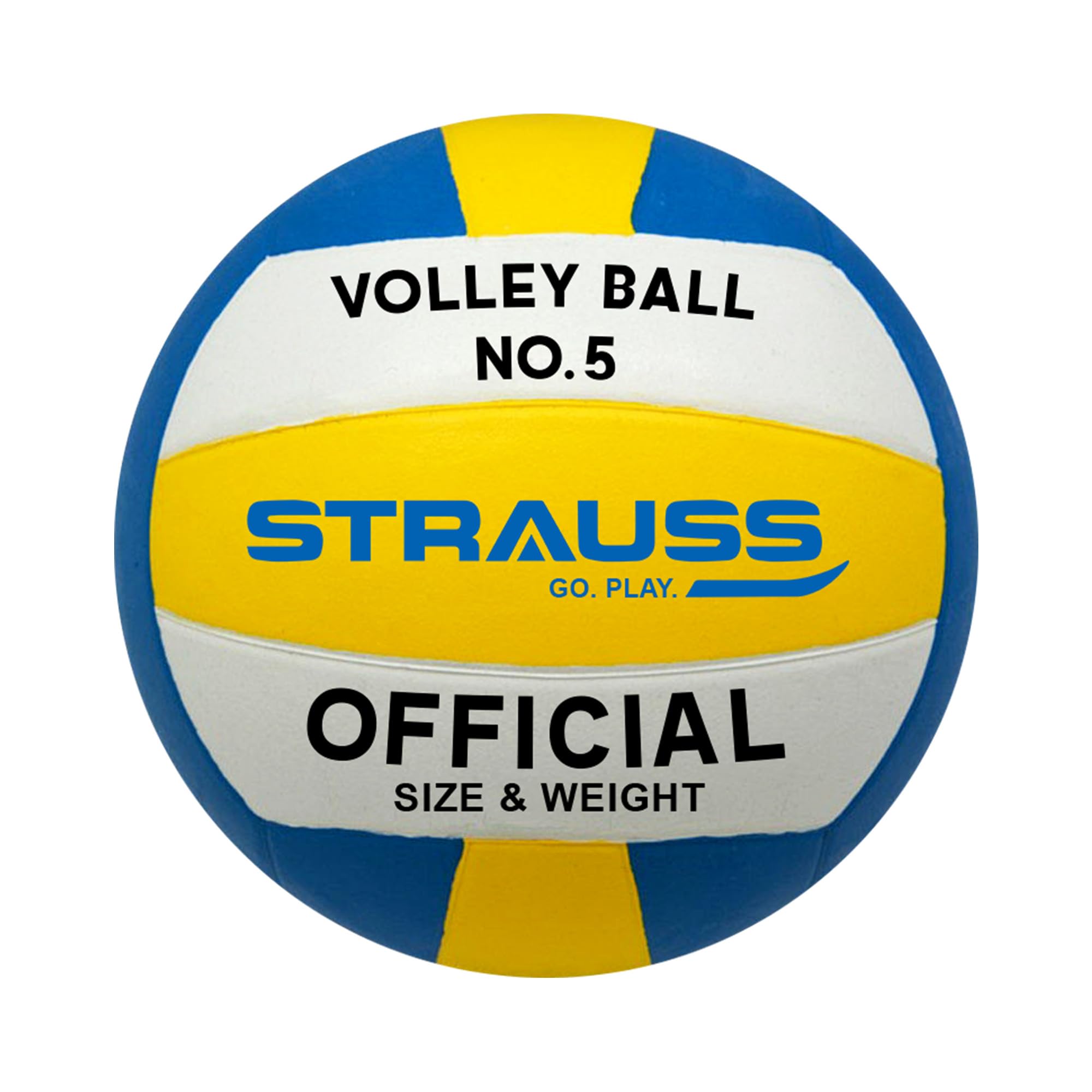 STRAUSS Sports Volleyball Size 5 Soft Ball | Unisex All Age Group | Indoor Outdoor | Tournament Quality - Yellow Grey Blue (B0CXSXL2NH) Amazon Price History, Amazon Price Tracker
