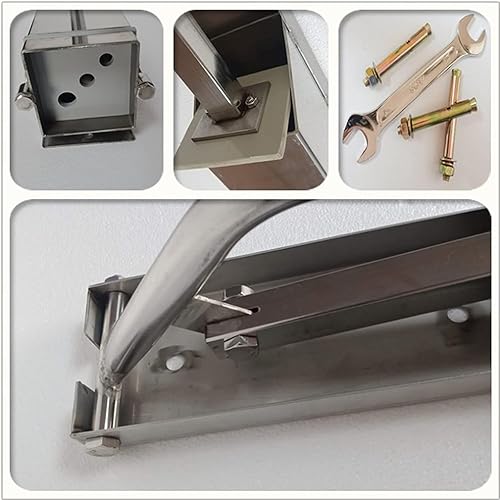 Miniatura 3 de Extrusora de lodo montada en la pared, extrusora de arcilla suave de acero inoxidable con 4 módulos, estructura de palanca y fácil de limpiar,