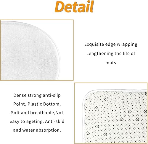 Miniatura 5 de Juego de 3 alfombras de baño con estampado de tortuga marina con alfombras antideslizantes, cubierta para tapa de inodoro y tapete de baño,