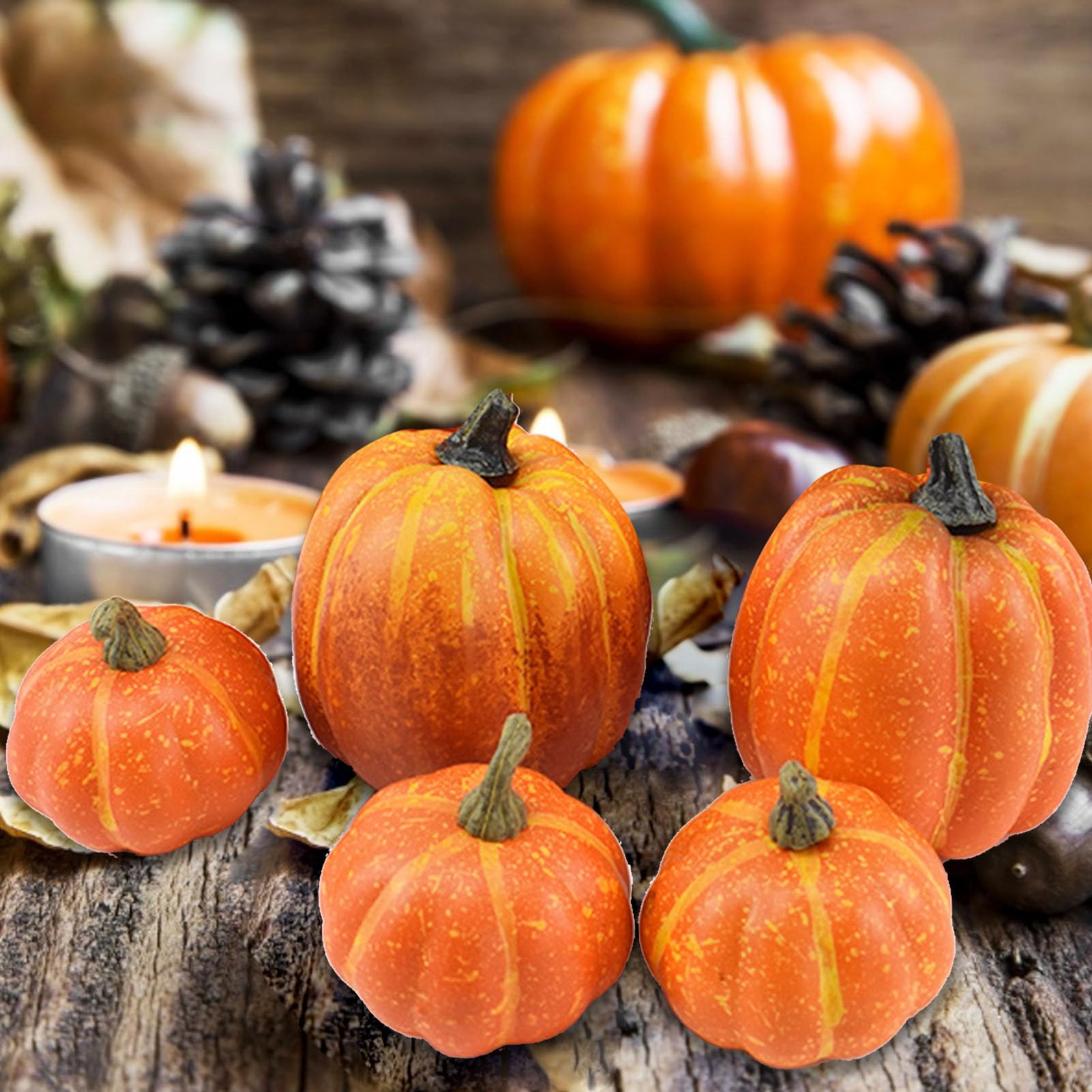 Calabazas Espuma Para Manualidades 7 Piezas Calabazas Espuma Tamaños
