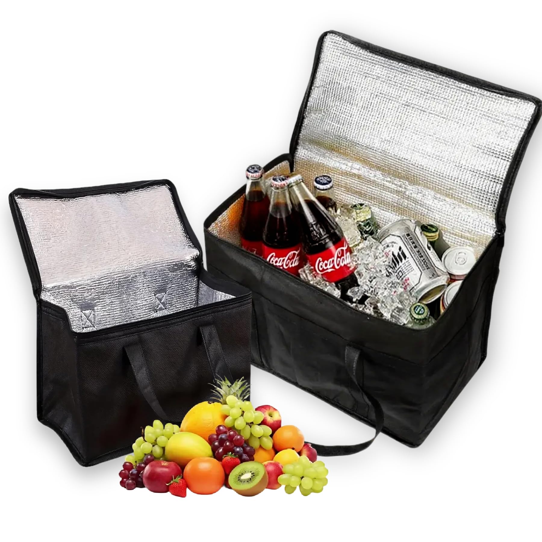 2 Pz Borsa Frigo Borsa Frigo Termica Borsa Da Viaggio Adatte Camping Pique Nique Lavoro Consegne