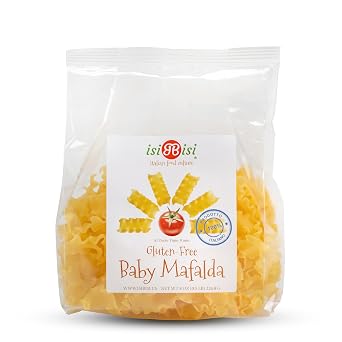 isiBisi Gluten-Free Baby Mafalda Pasta - Mini Lasagna Noodles Made With Corn Flour and Rice Flour - Vegan, Non-GMO, Made in Italy 8 oz.