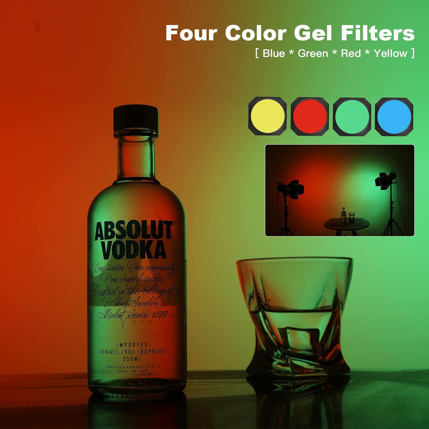 Soonpho BD-04 Barn Door & 4 Packs Heavy Duty Sandbag