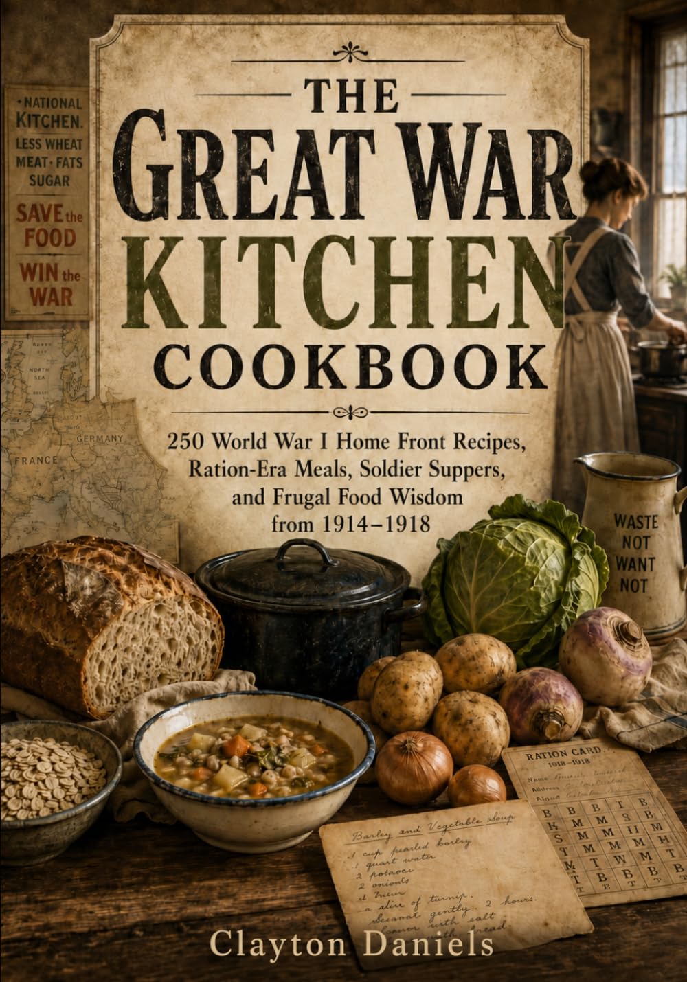 The Great War Kitchen Cookbook: 250 World War I Home Front Recipes, Ration-Era Meals, Soldier Suppers, and Frugal Food Wisdom from 1914-1918 (Into the Past Cookbook Series)