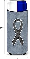 Vista 15 de Caroline's Treasures AN1202CC - Cinta azul oscuro para concientización del cáncer de colon para latas o botellas, enfriador lavable, funda plegable